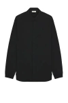 Fear Of God Half Placket Shirt In Black