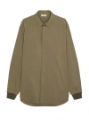 Fear Of God Half Placket Shirt In Olive