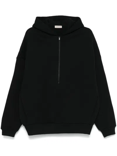 Fear Of God Full-zip Cotton Hoodie In Black