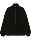 Fear Of God Hooded Drop Shoulder Sweater In Black