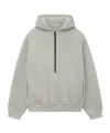 Fear Of God Half-zipped Hoodie In Green