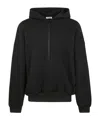 Fear Of God Half-zipped Hoodie In Black