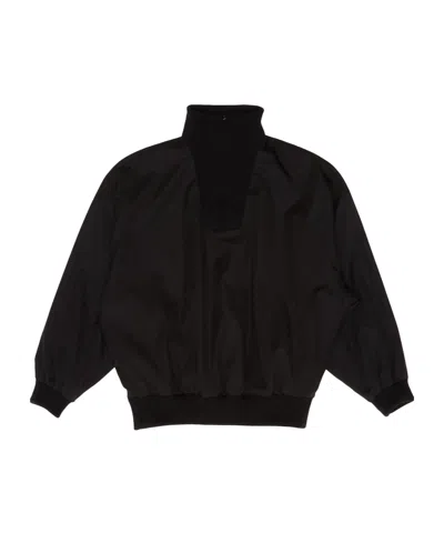 Fear Of God Half-zipped Pullover Jacket In Black