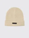 Fear Of God Cream Logo Beanie Hat In Neutral