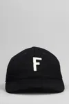 Fear Of God Felted F Baseball Cap In Black