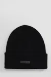 Fear Of God Logo Cashmere Beanie In Black