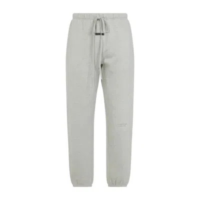 FEAR OF GOD HEATHER STONE GREY COTTON VINTAGE FLEECE SWEATPANTS