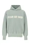 Fear Of God Pastel Light-blue Cotton Oversize Heaven Sweatshirt In Gray