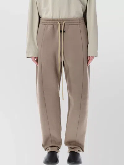 Fear Of God Straight-leg Cotton-blend Jersey Sweatpants In Beige