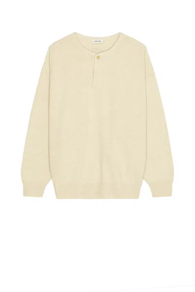 Fear Of God Henley Sweater In Brown