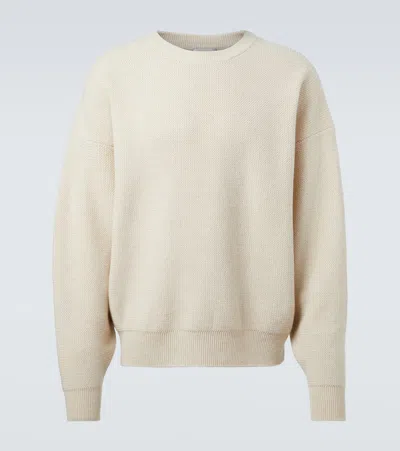 Fear Of God Henley Virgin Wool Sweater In Neutral