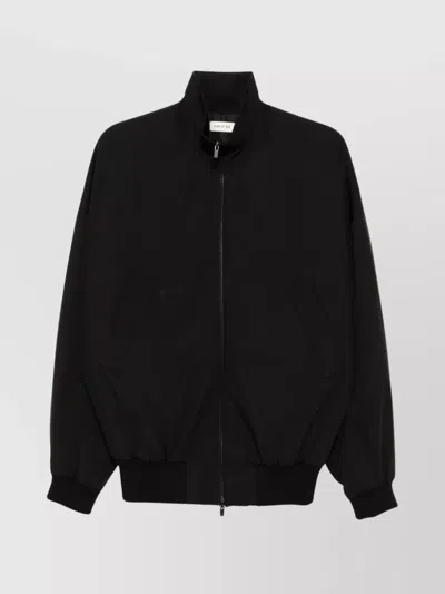 Fear Of God High Collar Cuffs Hem Side Pockets In Black