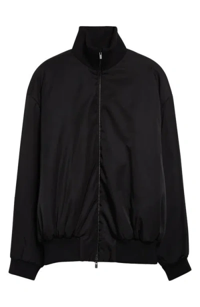 Fear Of God High Neck Bomber Jacket In Black