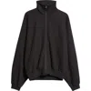 Fear Of God High Neck Cotton & Wool Jacket In Black
