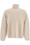 Fear Of God Logo Patch Knitted Jumper In Beige