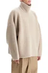 Fear Of God Logo Patch Knitted Jumper In Beige