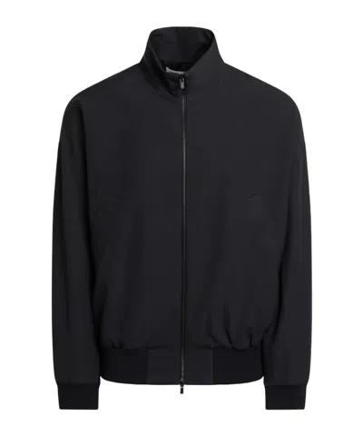 Fear Of God High Neck Track Jacket In Black