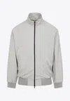 Fear Of God Cement Grey High Neck Track Jacket In Gray