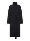 Fear Of God High Neck Wool Coat In Gray