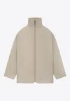 Fear Of God Viscose Blend Eternal Bomber Jacket With Embossed Detail In Neutral