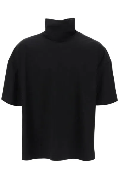 Fear Of God High-necked Oxford Top With Long In Black