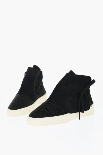 Fear Of God High-top Leather Aneakers With Bead Details In Black
