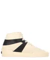 Fear Of God Basketball Leather High-top Sneakers In Beige