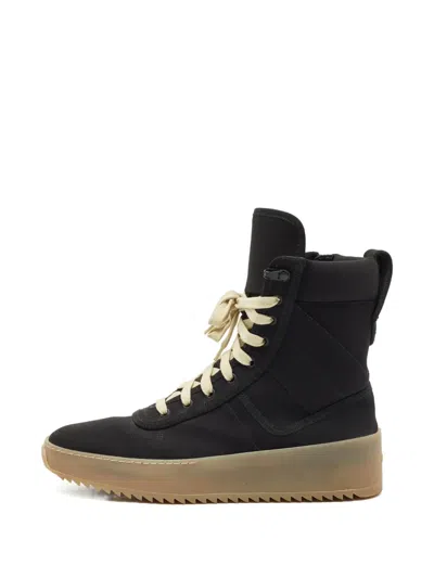 Pre-owned Fear Of God Neoprene High-top Sneakers In Black