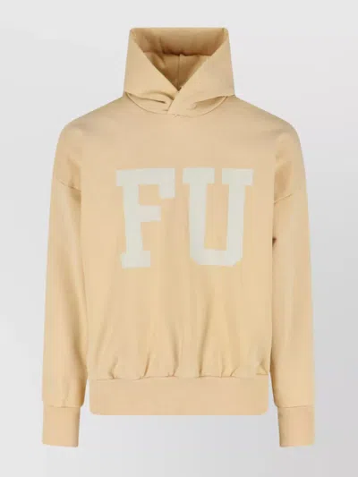 FEAR OF GOD HOODED GRAPHIC PRINT LONG SLEEVE SWEATSHIRT