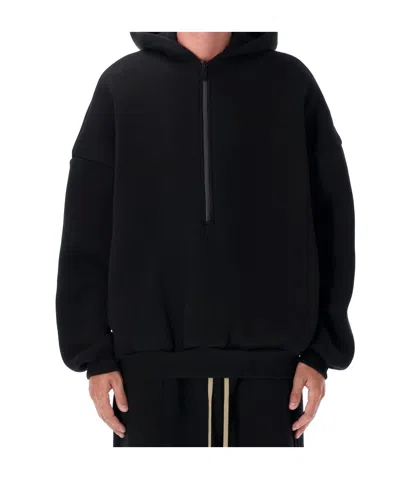 Fear Of God Athletics Half-zip Hoodie In Black