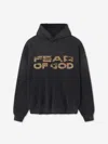 Fear Of God Hooded Knitwear With Ribbed Cuffs And Hem In Black