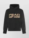 Fear Of God Hooded Knitwear With Ribbed Cuffs And Hem In Black