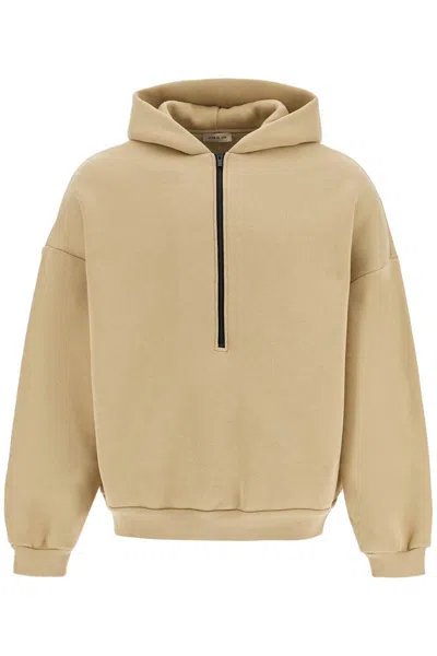 FEAR OF GOD HOODED SWEATSHIRT WITH HALF ZIP 