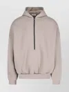 Fear Of God Mens Dropped-shoulders Two-slip-pockets Cotton And Cashmere Hoody Dusty Beige