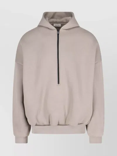 FEAR OF GOD HOODED SWEATSHIRT WITH RIBBED CUFFS AND HEM
