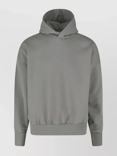 FEAR OF GOD HOODED SWEATSHIRT WITH RIBBED CUFFS AND HEM