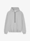Fear Of God Hooded Zip Sweatshirt In Gray