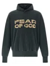 Fear Of God Logo-print Cotton-jersey Hoodie In Black