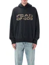 Fear Of God Hooded Knitwear With Ribbed Cuffs And Hem In Blue
