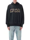 Fear Of God Hooded Knitwear With Ribbed Cuffs And Hem In Blue
