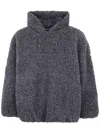 Fear Of God Gray Polar Fleece Hoodie In Paris Sky