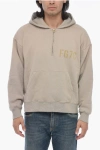 Fear Of God Hoodie Sweatshirt With Half Zip