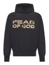 Fear Of God Hooded Long Sleeve Knitwear Garment In Black