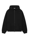 Fear Of God Hooded Drop Shoulder Sweater In Black