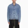 Fear Of God Denim Trucker Casual Jackets And Parka Blue In Blue