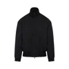 Fear Of God Oversized Cotton-blend Jersey Half-zip Sweatshirt In Black