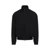 Fear Of God Oversized Cotton-blend Jersey Half-zip Sweatshirt In Black