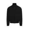 Fear Of God Oversized Cotton-blend Jersey Half-zip Sweatshirt In Black