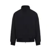 Fear Of God Oversized Cotton-blend Jersey Half-zip Sweatshirt In Blue
