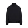 Fear Of God Oversized Cotton-blend Jersey Half-zip Sweatshirt In Blue